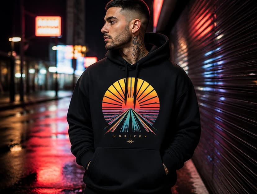 AI hoodie mockup
