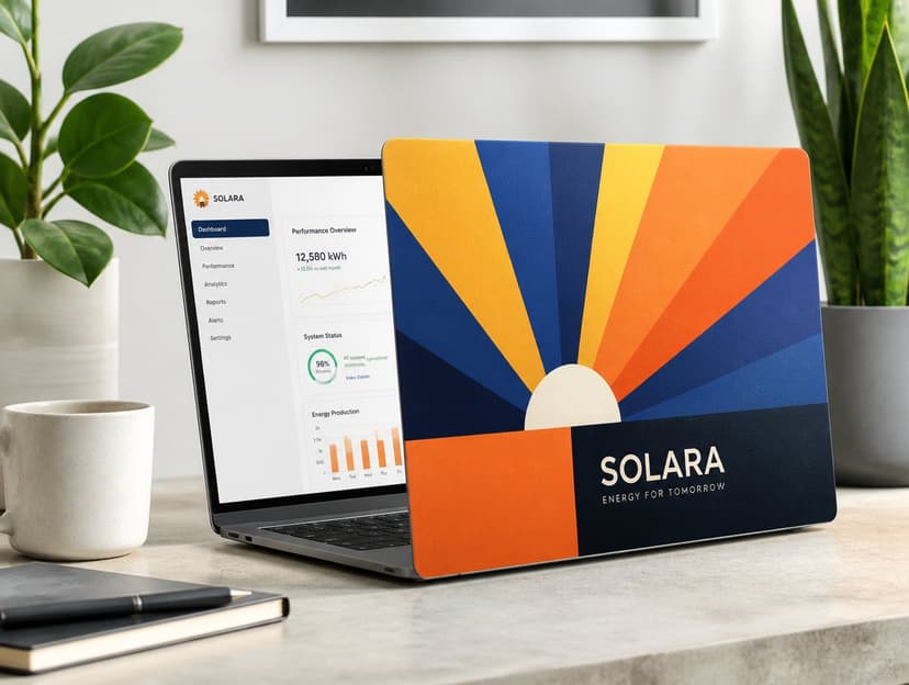 AI laptop mockup