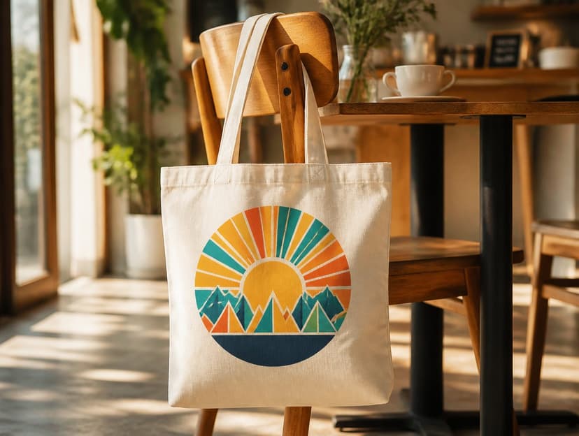 AI tote bag mockup