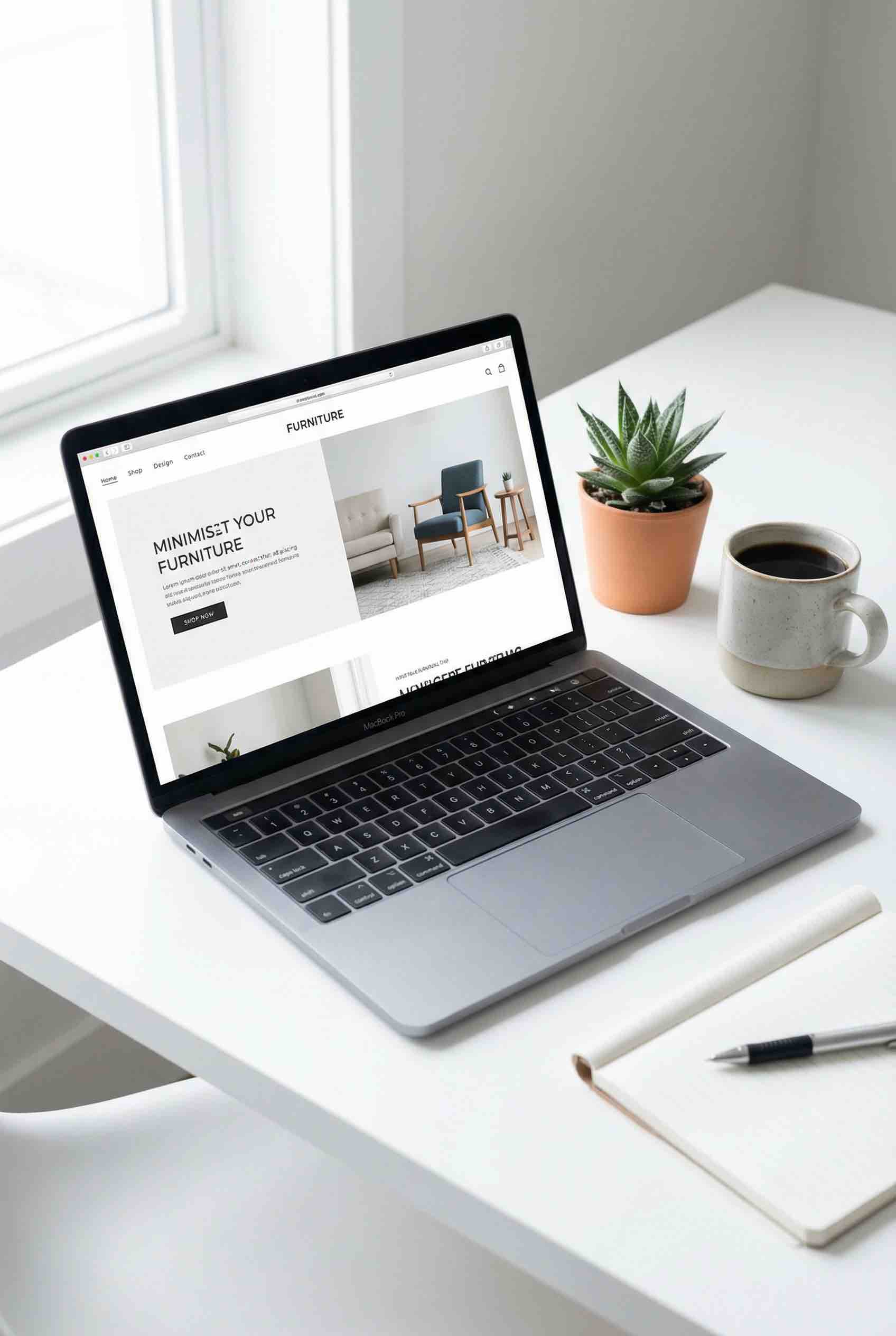 Laptop Screen - AI Generated Mockup